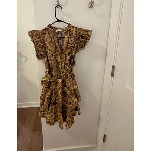 Ulla Johnson Honoria Tiered Printed Poplin Mini Dress